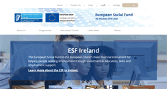 Desktop Screenshot of esf.ie
