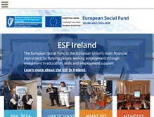 Tablet Screenshot of esf.ie